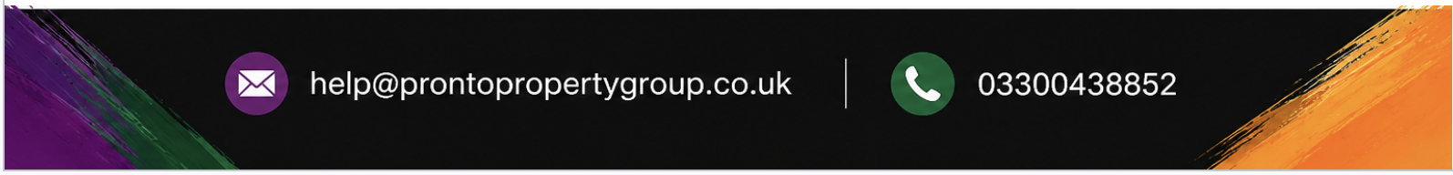 Contact Pronto Property Group by email or phone